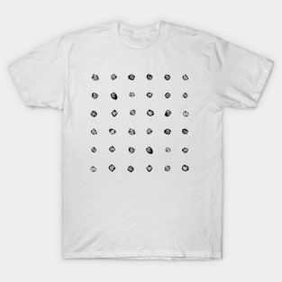 Shibori kanoko black dots T-Shirt